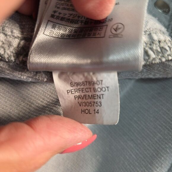 Gap 1969 Perfect Boot Corduroy Pants Jeans Women's Size 32 R Color Pavement - Picture 9 of 9